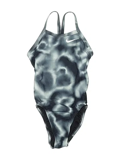 Pre-owned Nike One Piece Swimsuit In Gray