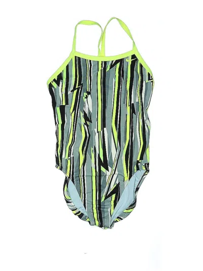 Pre-owned Nike One Piece Swimsuit In Green