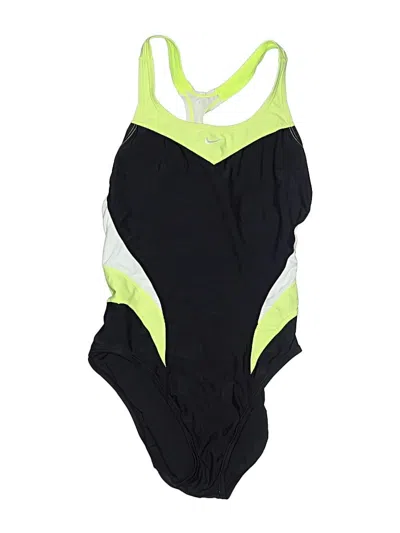 Pre-owned Nike One Piece Swimsuit In Green