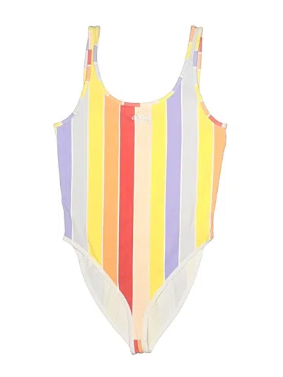 Pre-owned Nike One Piece Swimsuit In Ivory
