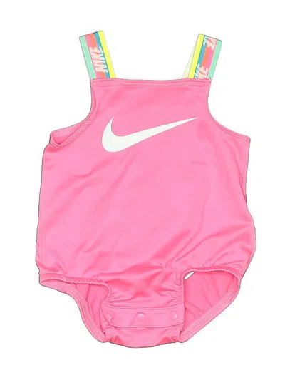 Pre-owned Nike Babies' One Piece Swimsuit In Pink