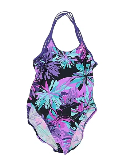 Pre-owned Nike One Piece Swimsuit In Purple