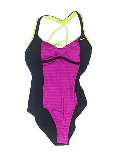 Pre-owned Nike One Piece Swimsuit In Purple