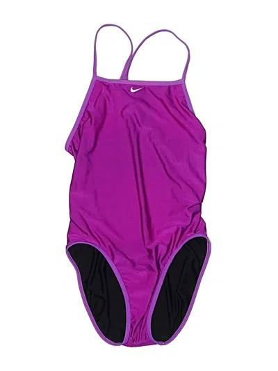 Pre-owned Nike One Piece Swimsuit In Purple