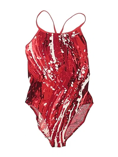 Pre-owned Nike One Piece Swimsuit In Red