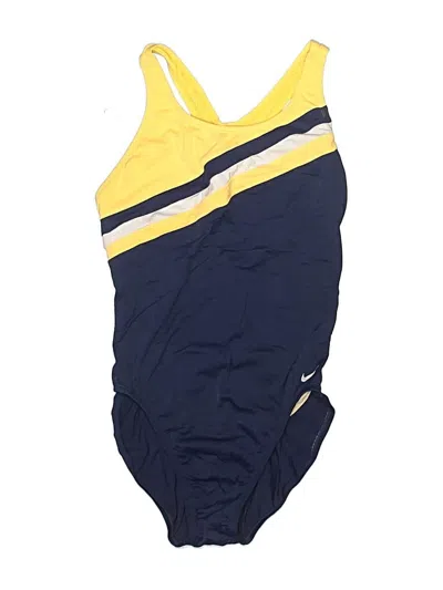 Pre-owned Nike One Piece Swimsuit In Yellow
