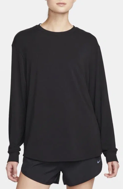 Nike One Relaxed Dri-fit Top In Black/black