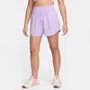 Nike One Shorts Womens Lilac Bloom Dri-fit Brief-lined Ultra High-waist Srt152 In Purple
