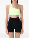 Nike One-shoulder Cropped Top In Green