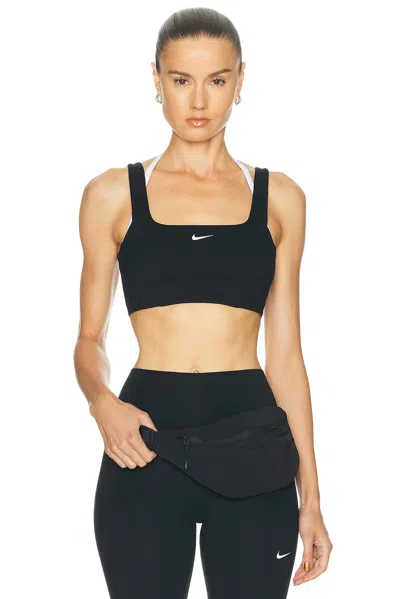 Nike One Strappy Sports Bra In Black & White
