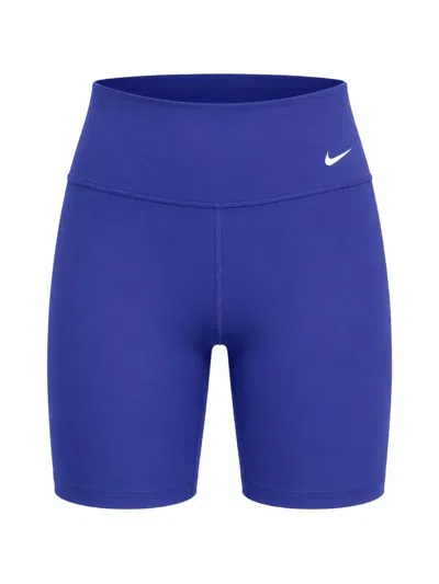 Nike One Swoosh Logo-detail Cycling Shorts In Blue