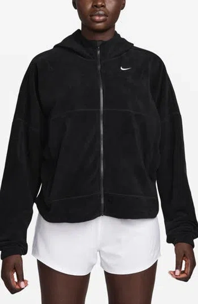 Nike One Therma-fit Full Zip Jacket In Black