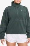 Nike One Therma-fit Half Zip Sweater In Green