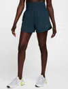 Nike Women's One Dri-fit Ultra High-waisted 3" Brief-lined Shorts In Blue