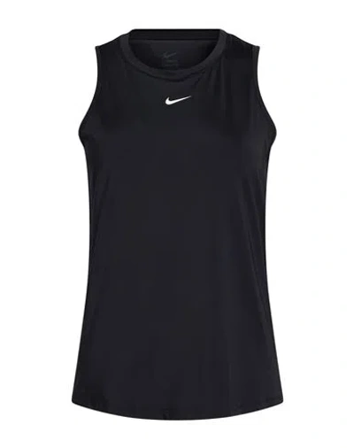 Nike One Woman Tank Top Black Size M Polyester, Elastane