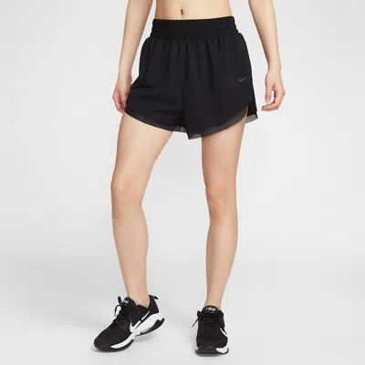 Nike One Women's Dri-fit Loose 7.5cm (approx.) Brief-lined Shorts In Black