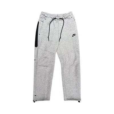 Pre-owned Nike Open Hem Fleece Pants 'dark Grey Heather/black' | Men's Size Xl In Gray