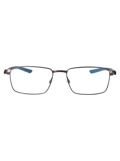 Nike 6046 Rectangle-frame Glasses In Gray