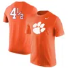 NIKE NIKE ORANGE CLEMSON TIGERS DISNEY+ #4½ PLAYER T-SHIRT