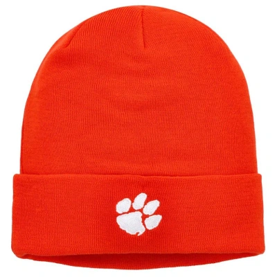 Nike Orange Clemson Tigers Tonal Logo Cuffed Knit Hat In Red