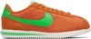 Nike Cortez Txt Logo Patch Sneakers In Orange