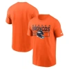 Nike Orange Denver Broncos Primetime Helmet Essential T-shirt In Orange