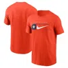 NIKE NIKE ORANGE HOUSTON ASTROS TEAM SWOOSH LOCKUP T-SHIRT