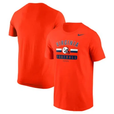 Nike Orange Virginia Cavaliers 2024 Football Fan T-shirt In Red