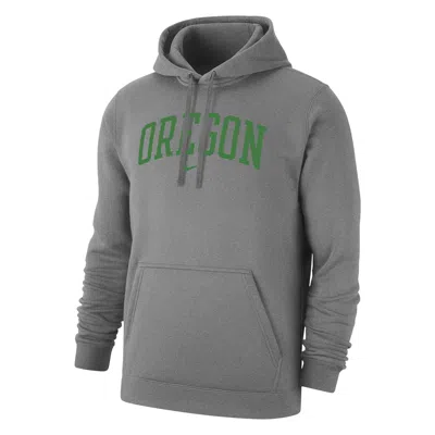 Nike Oregon Club Fleece  Men's College Pullover Hoodie In Gray
