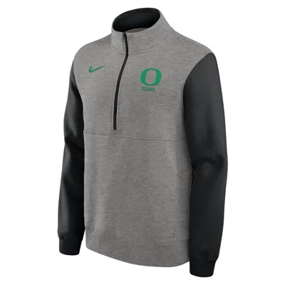 NIKE OREGON CLUB  MEN'S COLLEGE 1/2-ZIP CREW,1015865679