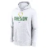 Nike Oregon Ducks Primetime Club Campus  Men's College Pullover Hoodie In White