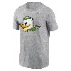 Nike Men's Heather Gray Oregon Ducks Primetime Evergreen Alternate Logo T-shirt In Grey