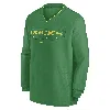 Nike Oregon Ducks Sideline  Men's College Long-sleeve Windshirt In Green