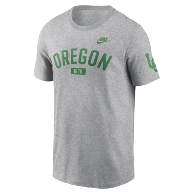 Nike Oregon Legacy Arch 2-hit  Men's College T-shirt In Gray