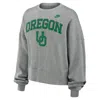 Nike Heather Gray Oregon Ducks Oversized Legacy Classic Pullover Sweatshirt