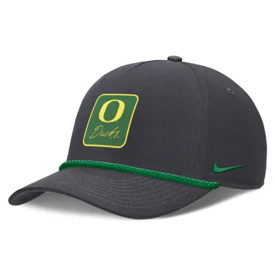 Nike Oregon Legacy Letter Rise  Unisex Dri-fit College A-frame Adjustable Hat In Black