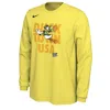Nike Oregon  Men's College Long-sleeve T-shirt In Yellow