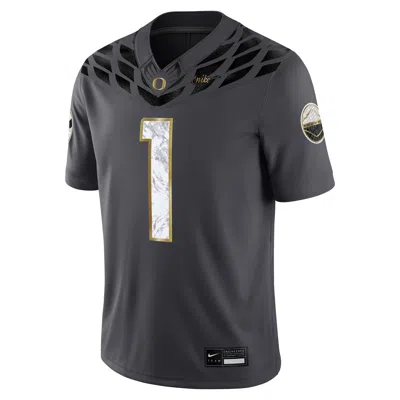 Nike Oregon Menâs  Men's Dri-fit College Game Jersey In Black