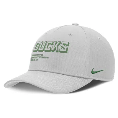 Nike Oregon On-field Primetime Rise  Men's College Adjustable Hat In Gray