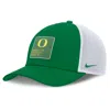 Nike Oregon On-field Rise Engineered  Men's College Trucker Adjustable Hat In Green