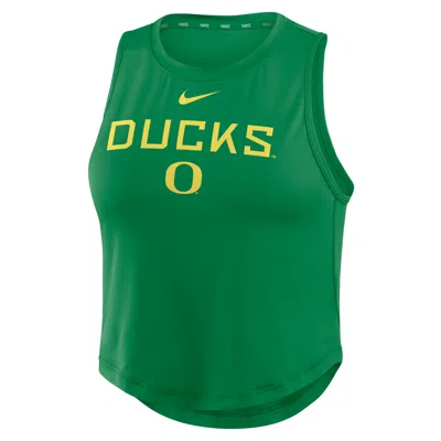 Nike Oregon One  Women's Dri-fit Cropped Tank Top In Green