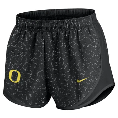 Nike Oregon Pattern Tempo  Women's College Dri-fit Shorts In Black