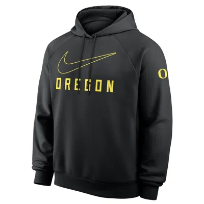 Nike Oregon Premium Performance  Men's Dri-fit College Pullover Hoodie In Black