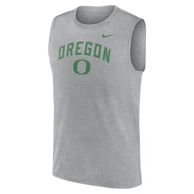 Nike Oregon Primetime Arch Legend  Men's Dri-fit College Muscle Tank Top In Gray