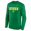 Nike Oregon Primetime Legend 2-hit  Men's Dri-fit College Long-sleeve T-shirt In Green