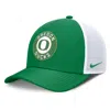Nike Men's Green/white Oregon Ducks Rise Primetime Performance Trucker Adjustable Hat In Green
