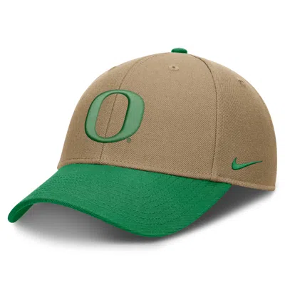 Nike Oregon Primetime Rise  Unisex Dri-fit College Trucker Adjustable Hat In Brown