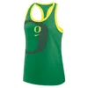 Nike Green Oregon Ducks Primetime Racerback Tri-blend Tank Top In Green