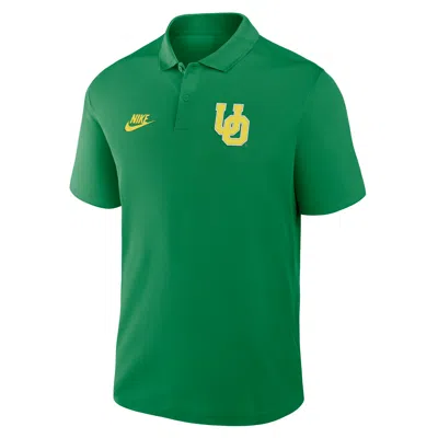 Nike Men's Green Oregon Ducks Primetime Victory Legacy Vault Logo Performance Polo Shirt