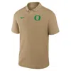 Nike Oregon Primetime Victory Primary Logo  Men's Dri-fit College Polo In Brown
